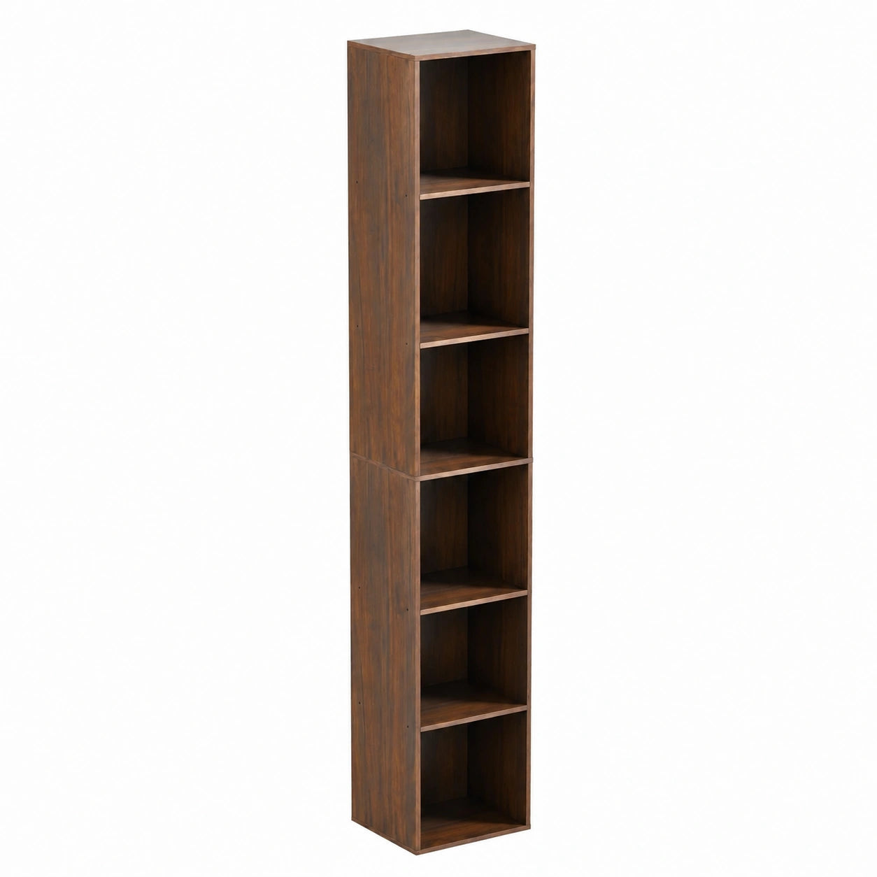 Bibliothèque, en noyer, avec rangement, avec étagères, pour le salon ou le bureau