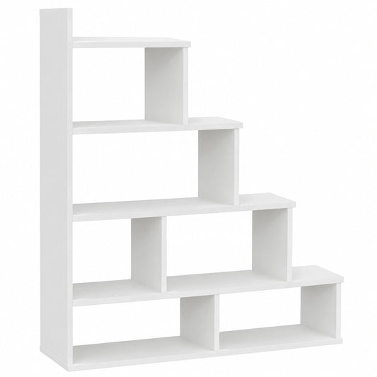 Bureau, avec étagères, coloris blanc, 120 x 88 x 22 cm, pour l’espace de travail