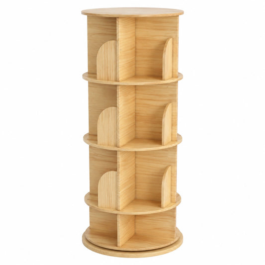 Bibliothèque, en bois massif, avec rangement, pour le salon ou le bureau