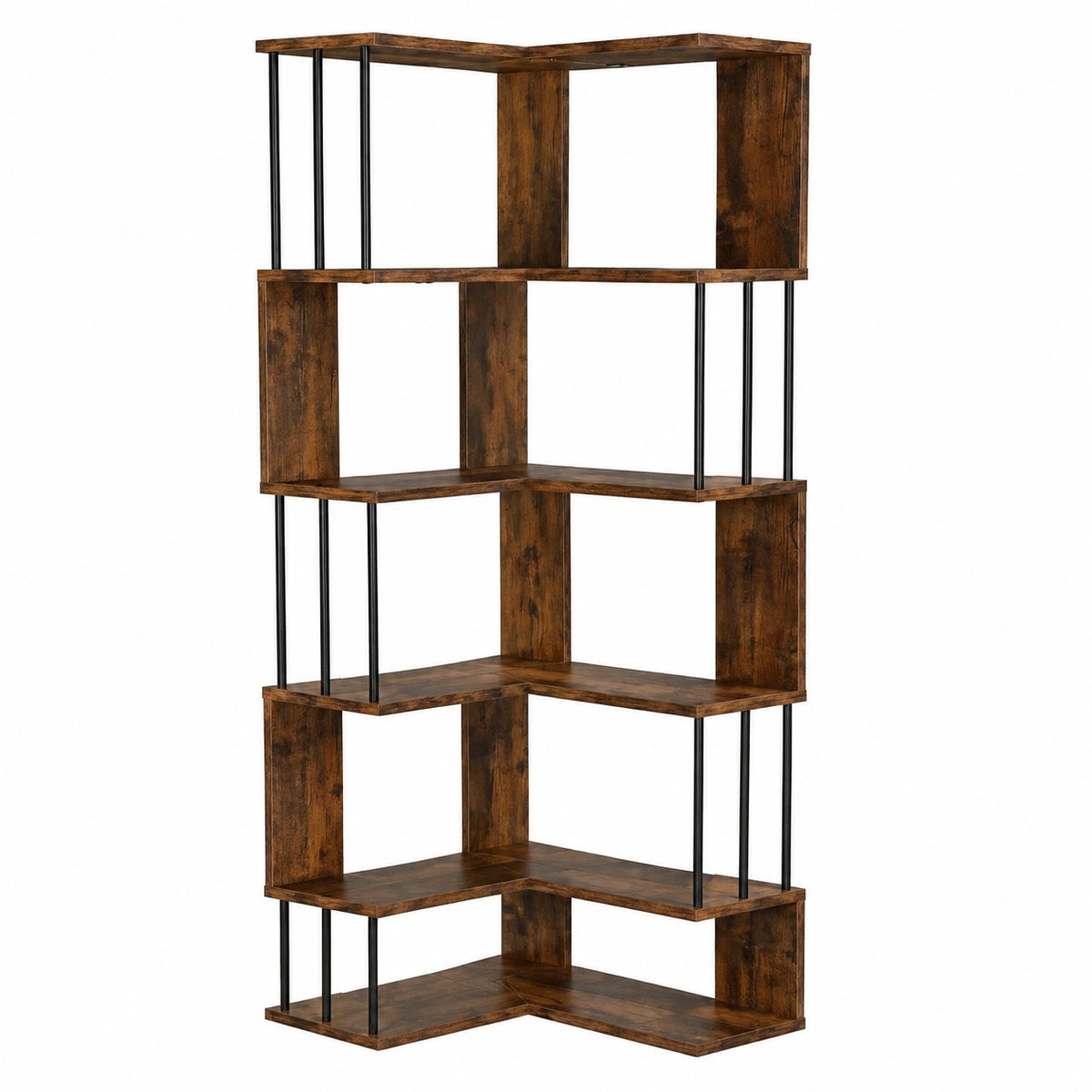 Bibliothèque, avec étagères, 160 x 54 x 54 cm, pour le salon ou le bureau
