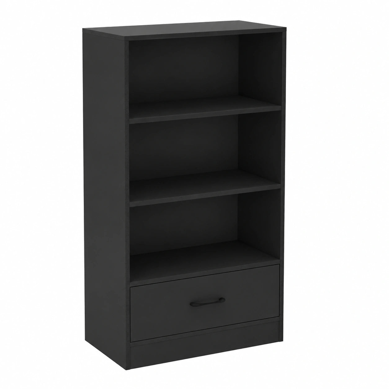 Armoire, réglable, avec rangement, avec tiroirs, 50 x 30 x 75 cm, coloris noir, pour la chambre