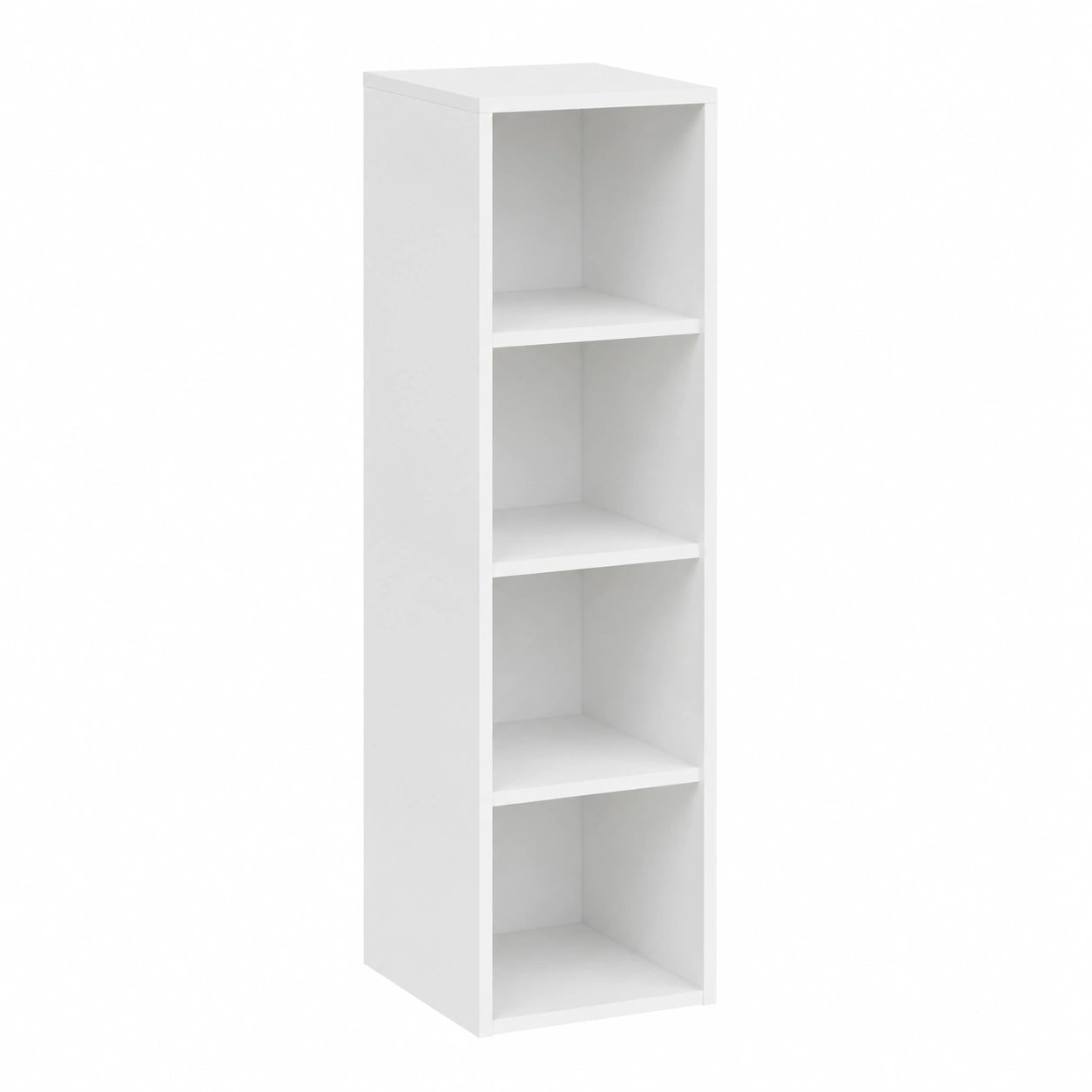 Bibliothèque, coloris blanc, pour le salon ou le bureau